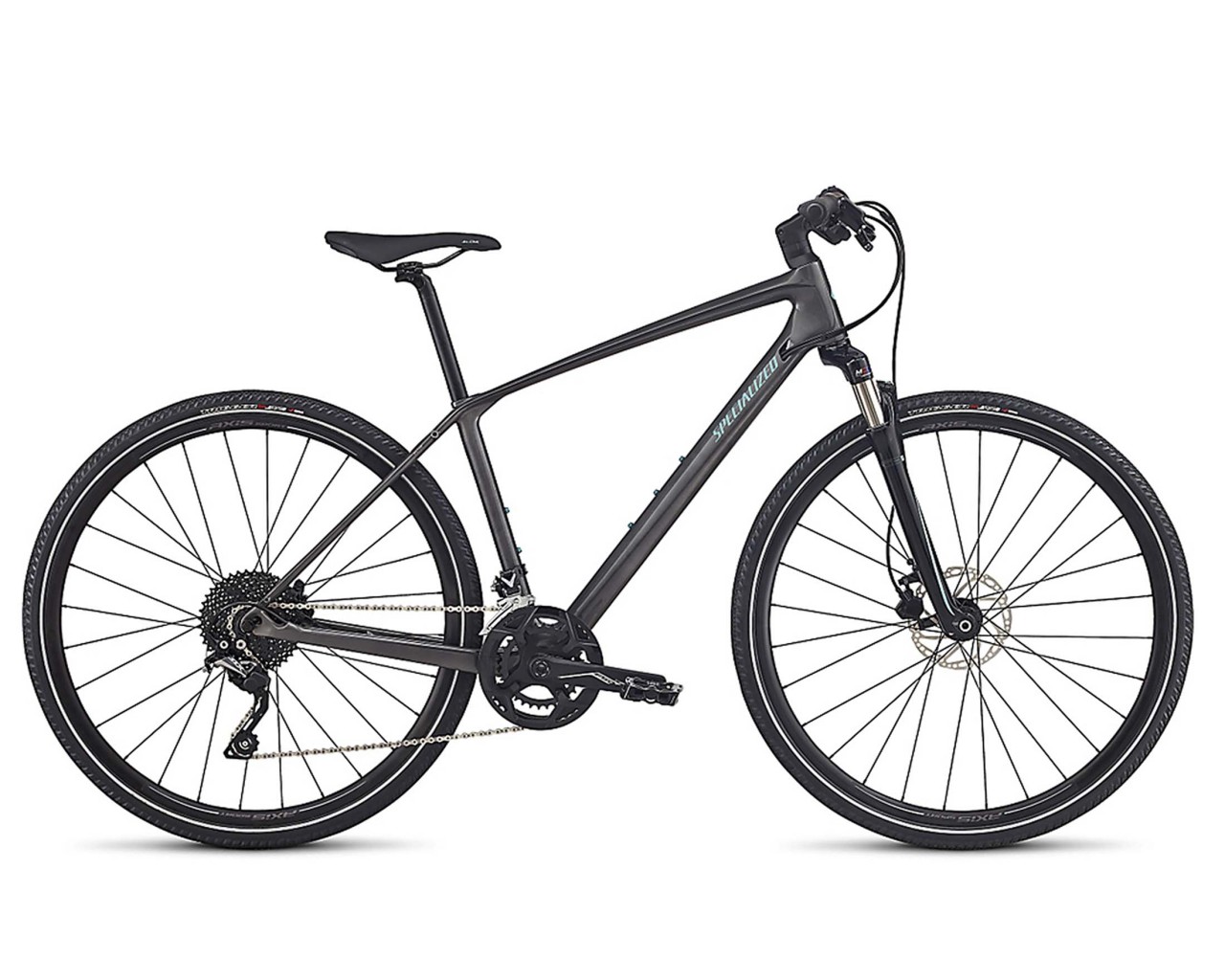 Specialized Ariel Elite Carbon - Cross Bike 2018 | light silver tint carbon-tarmac black-light turqu