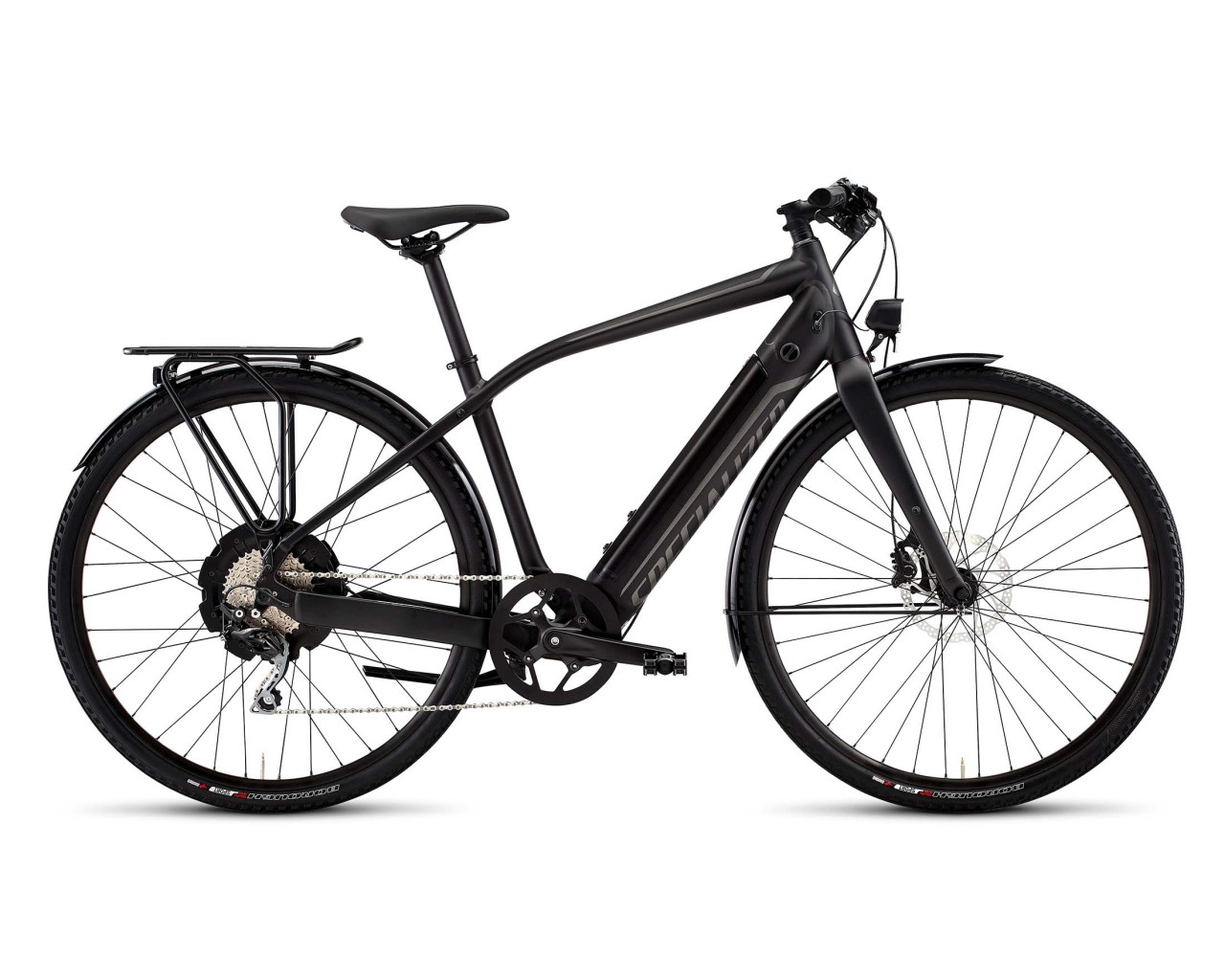 Specialized Turbo FLR - Pedelec 2016 | satin black-silver reflective