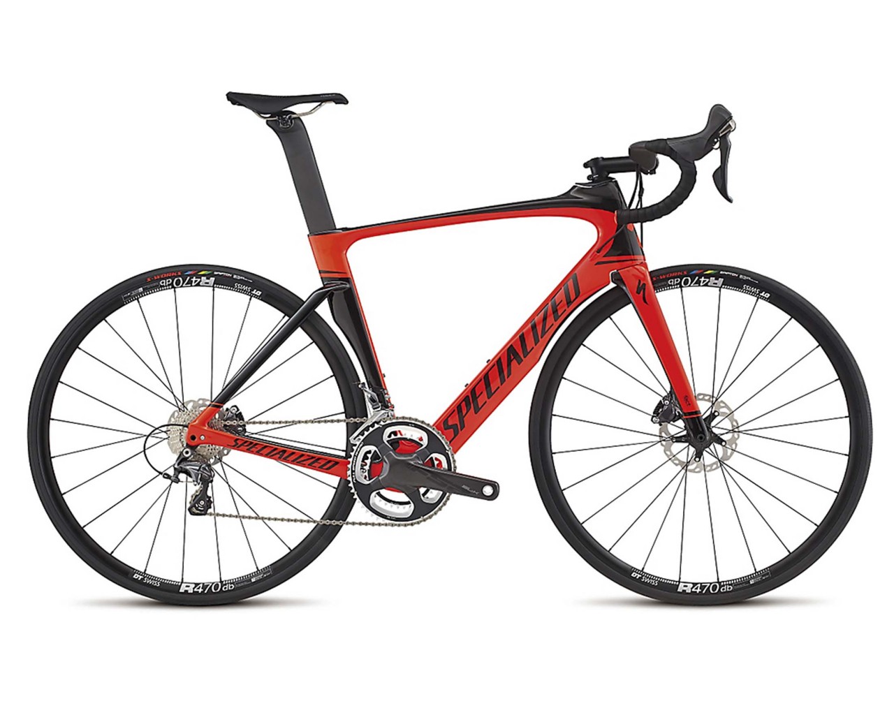 Specialized Venge ViAS Expert Disc Ultegra - Carbon Time Trail Bike 2017 | gloss rocket red-tarmac b