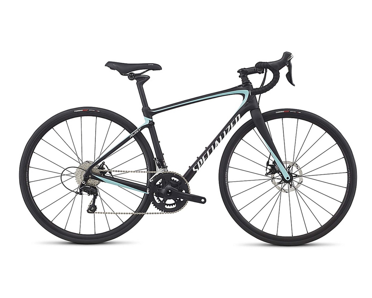 Specialized Ruby Elite - Damen Rennrad 2017 | satin black-light turquoise-white