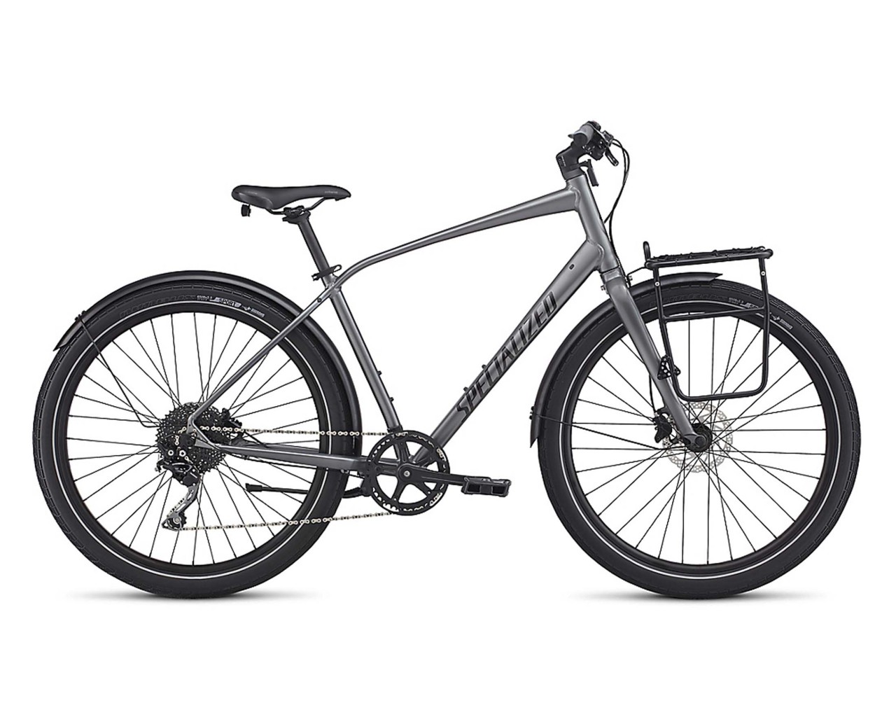 Specialized Roll City - Trekking Bike 2017 | charcoal-black reflective